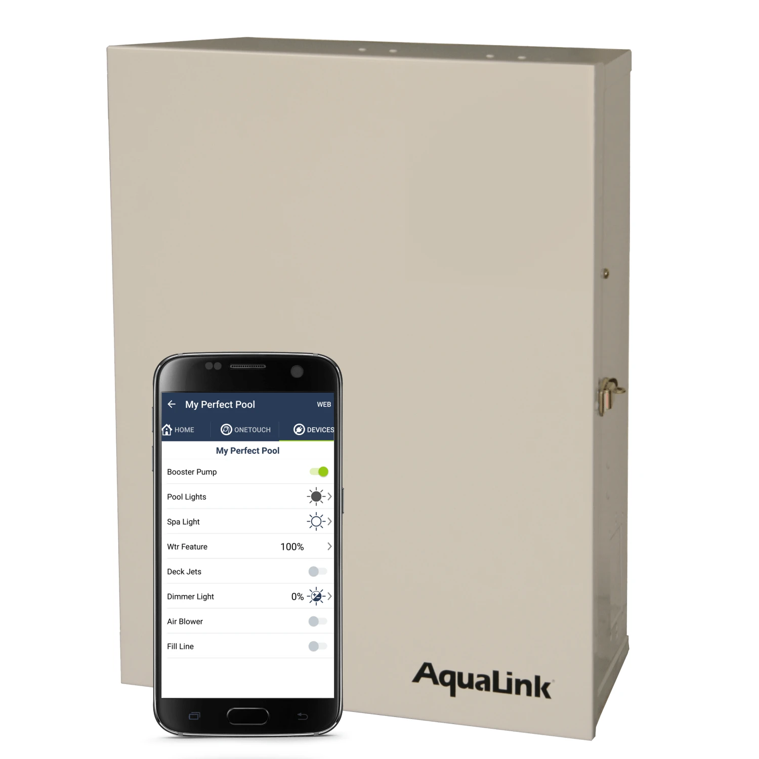 Automation RS pool control panel