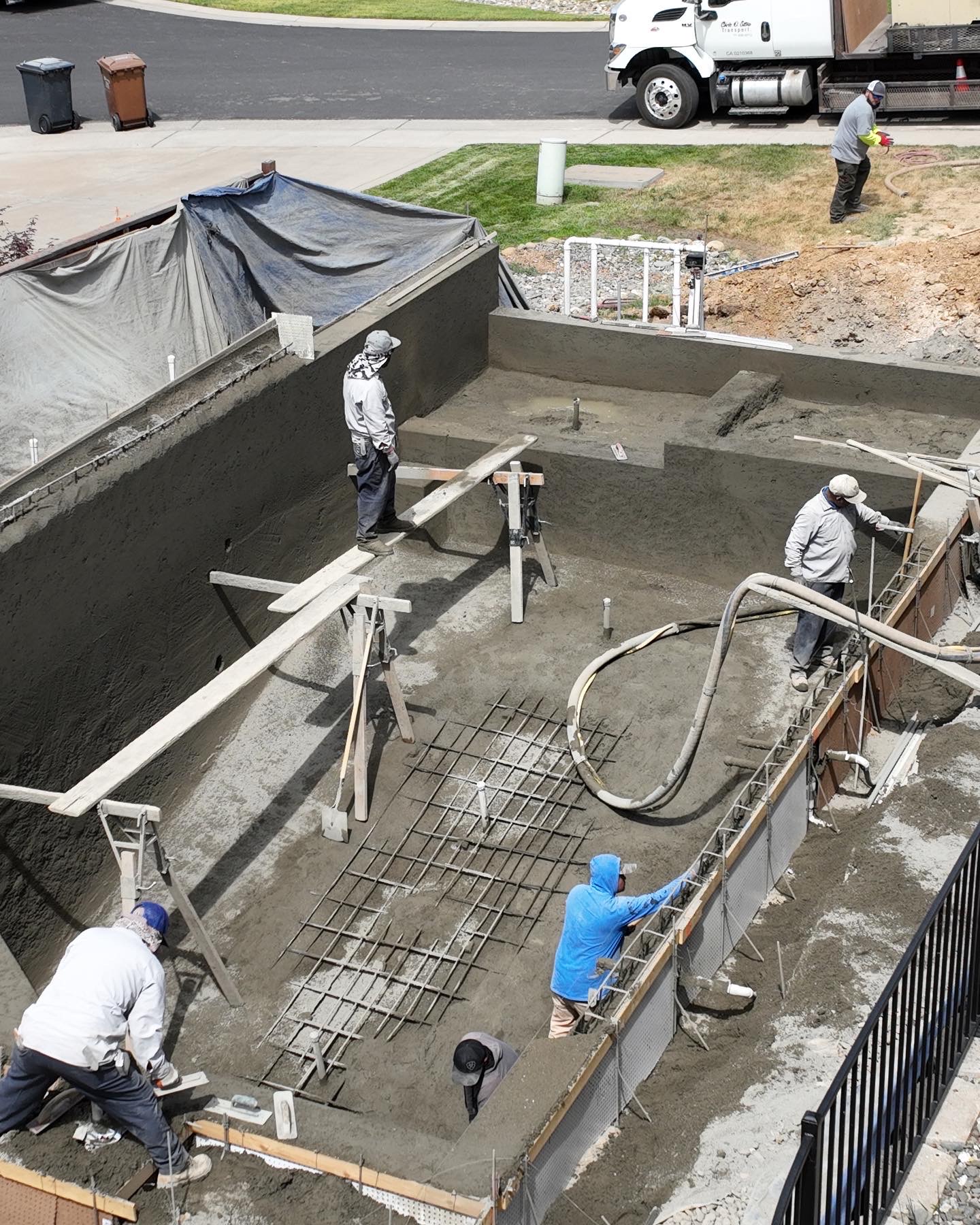 Gunite pool shell