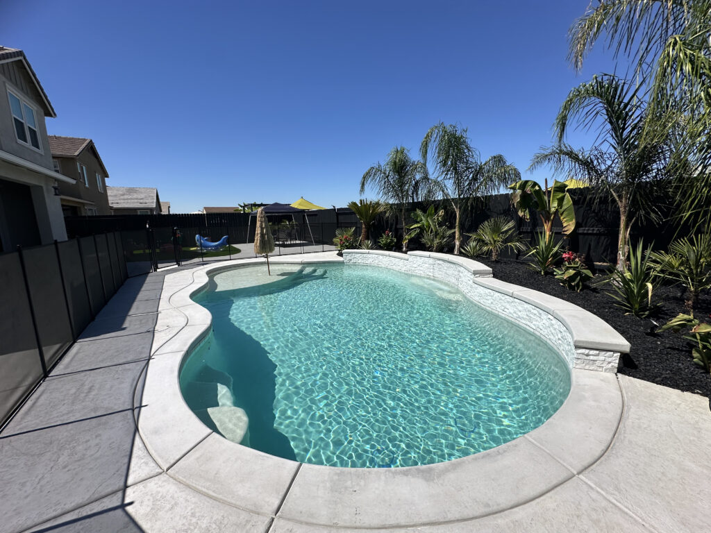 Freeform gunite pool sacramento