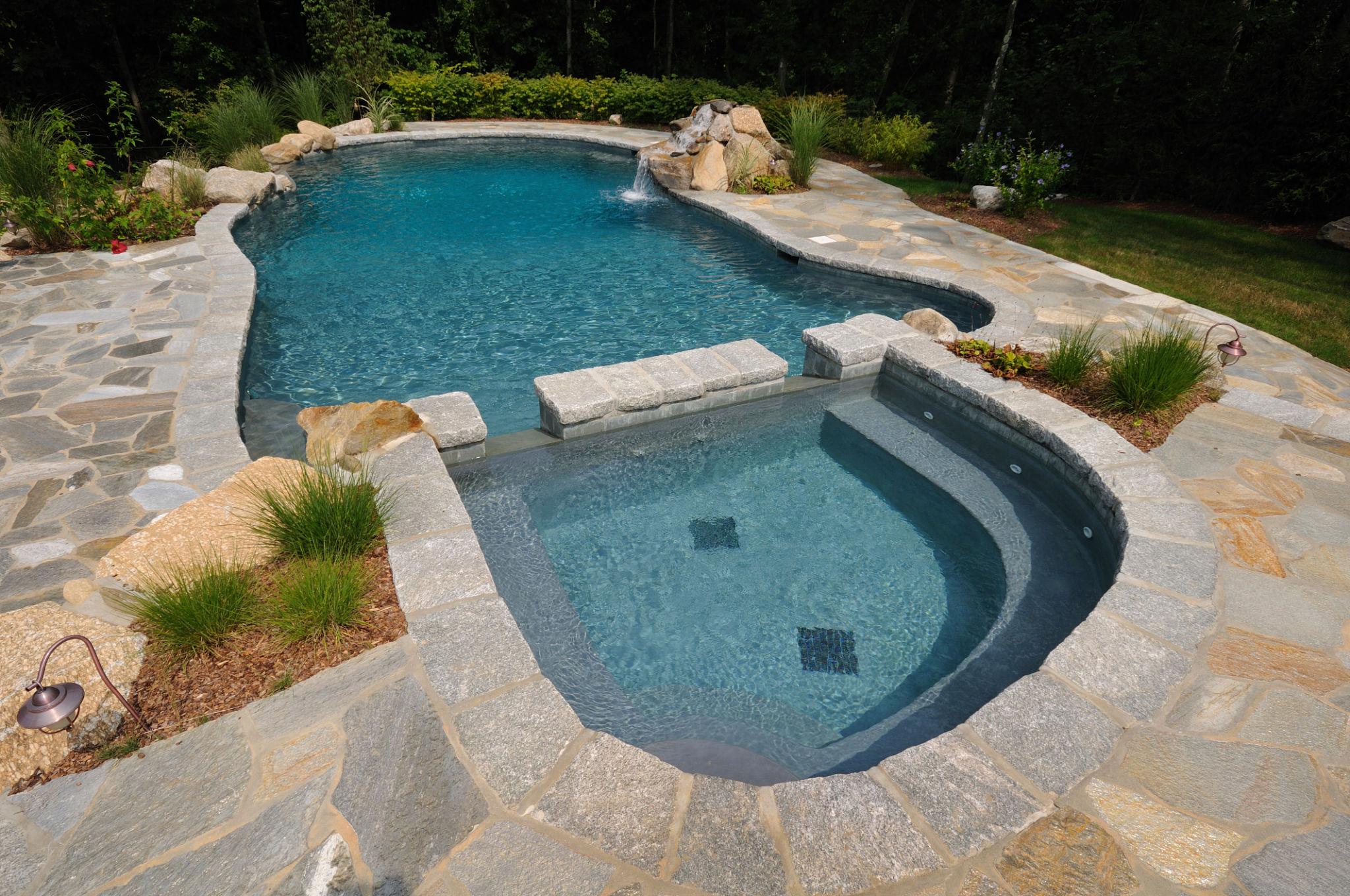 Custom swimming pool project in Sacramento area