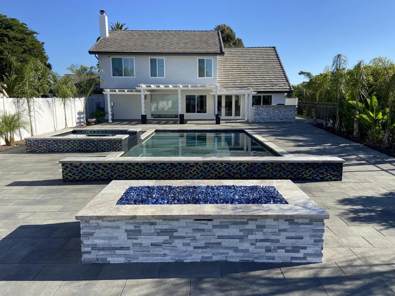 Backyard pool project in Plumas Lake area