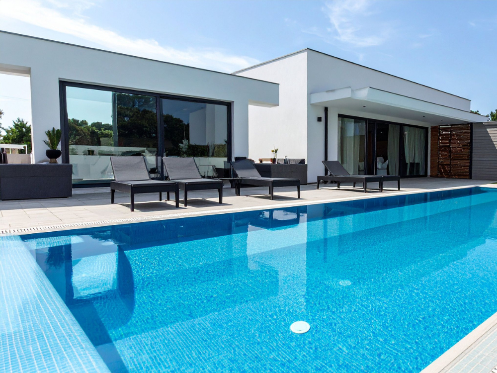 Custom swimming pool project in Sacramento area