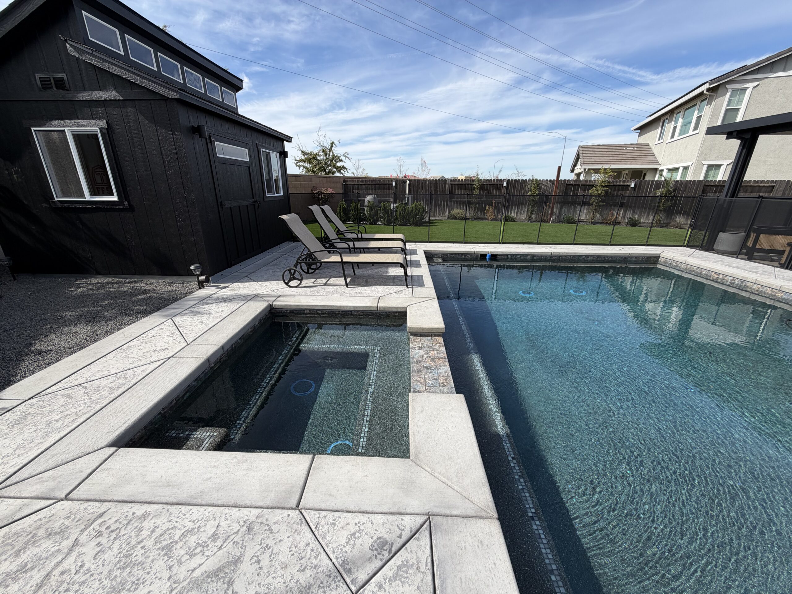 Backyard swimming pool project for Chico, CA pool builder announcement