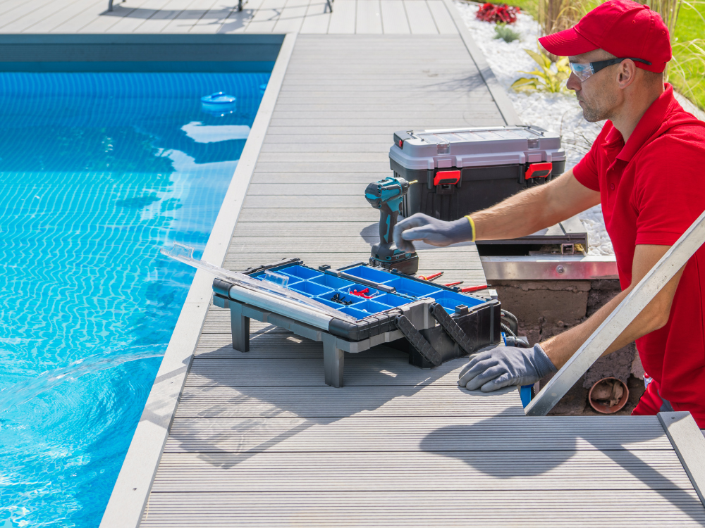 Pool equipment repair and service process